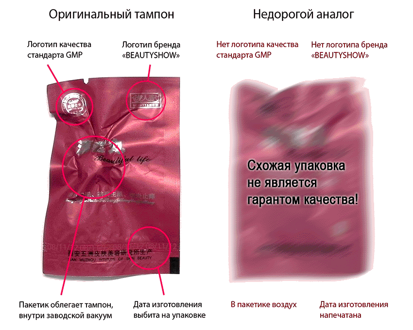 Китайские тампоны - сравнение